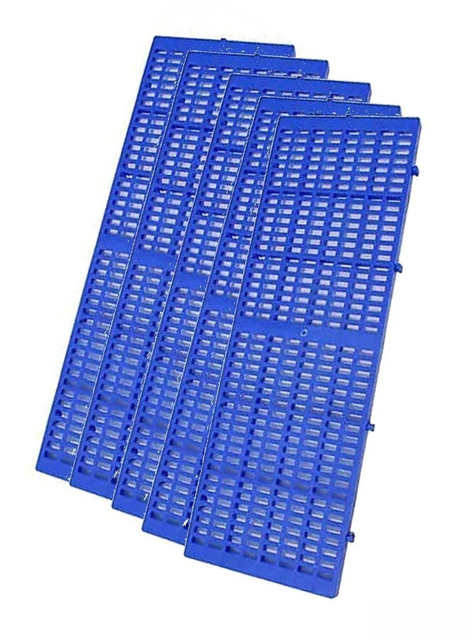 KsPups Dog Mat Plastic I Flooring Mat I Dog/Cat/Rabbit/Goat Multipurpose Floor Mat 36x12 Inch (Pack of 4PCS, Blue) - Image 1